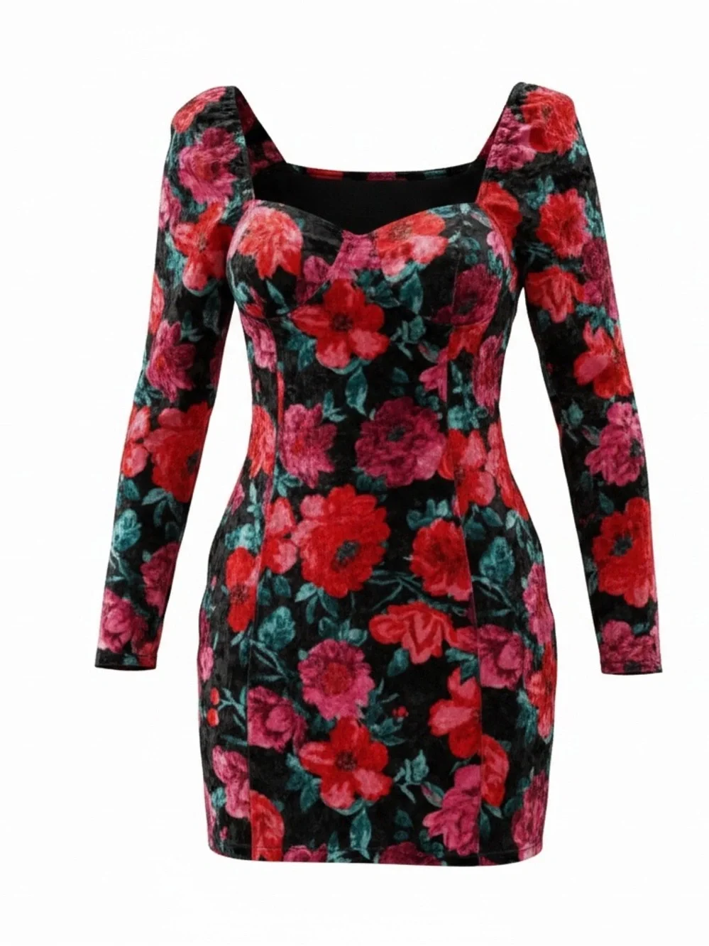 Steve Madden Y2K velvet floral dress!